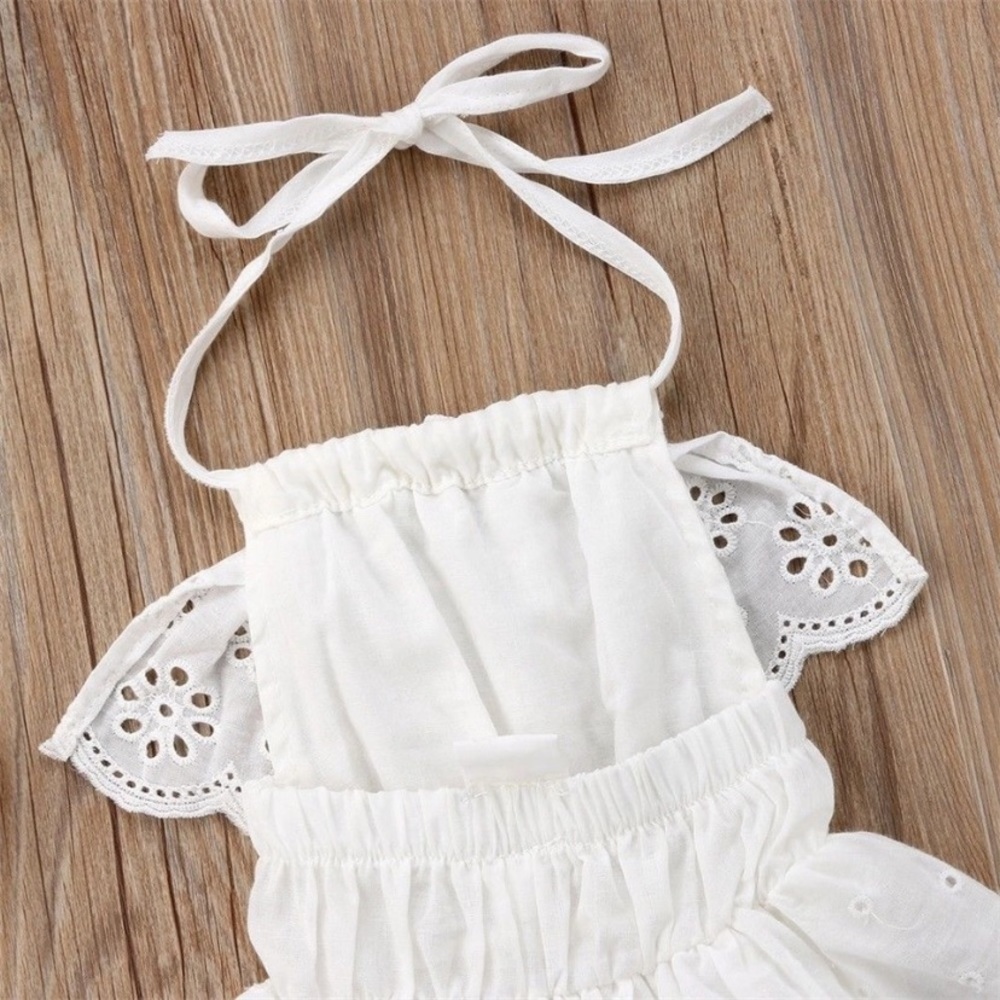 ‼️LAST ONE‼️ Pretty White Lace Cotton Romper - Picture 3 of 4